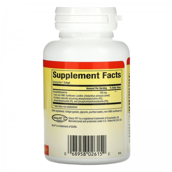 Natural Factors PS Phosphatidylserine 100 mg 30 Softgels