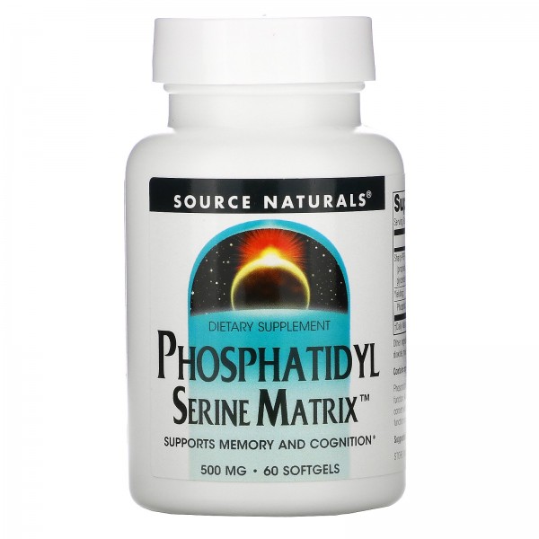 Source Naturals Phosphatidyl Serine Matrix 500 mg 60 Softgels
