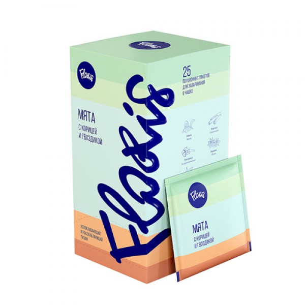Floris Напиток чайный `Мята с корицей и гвоздикой`, фильтр-пакет, саше 25 шт