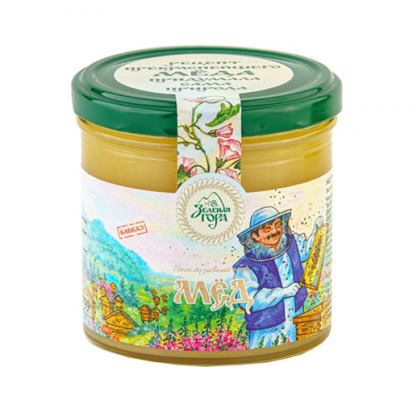 Зелёная гора Мёд пчелиный натуральный `Эксклюзивный сбор. Кавказ` 440 г