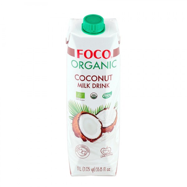 FOCO Напиток кокосовый, молочный, без сахара 1000 ...