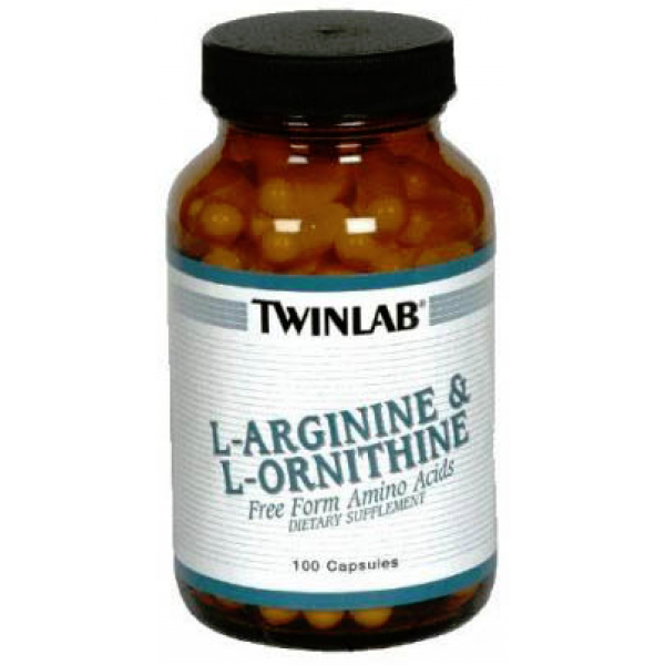 Twinlab L-Аргинин-L-Орнитин 100 капсул...
