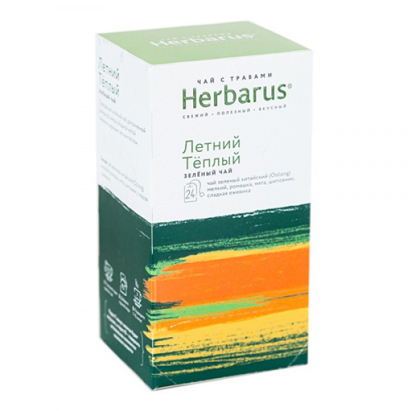 Herbarus Чай с травами `Летний тёплый`, в пакетиках 24 шт