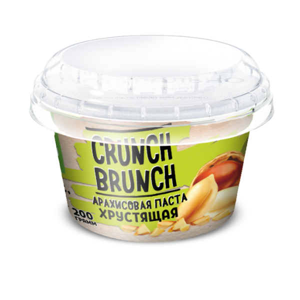 Crunch-Brunch Арахисовая паста 200 г хрустящая...