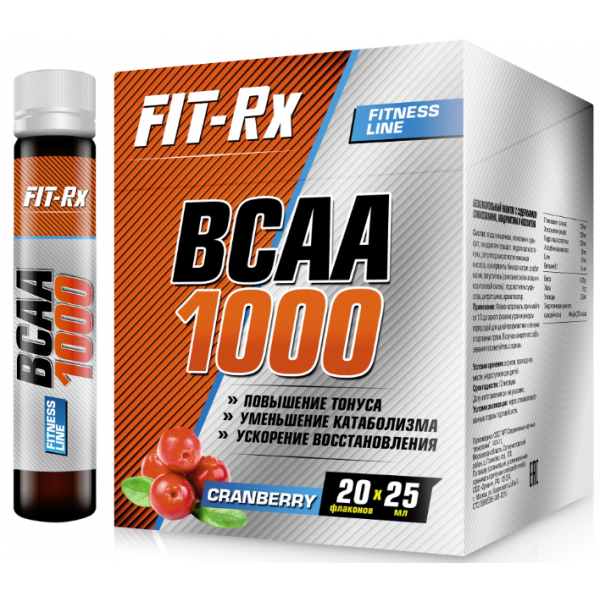 FIT-Rx BCAA 1000 мг 25 мл Клюква