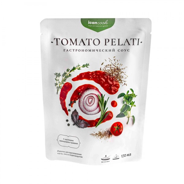 Icancook Соус `Tomato pelati`, гастрономический 170 мл