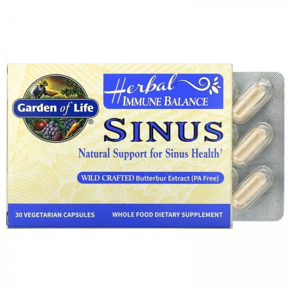 Garden of Life Herbal Immune Balance Sinus 30 веге...