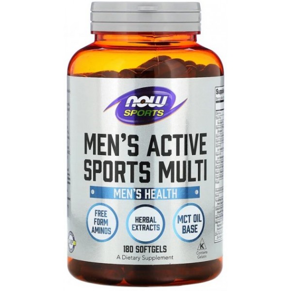 Now Foods Мужские витамины Men's Sport Acitve Multi 180 софтгель