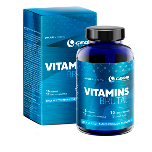 GEON Мультивитамины Брутал Витаминс 570 мг 90 капс...