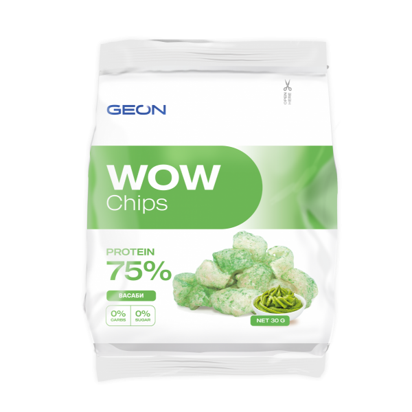 GEON Чипсы протеиновые WOW Chips 30 г Васаби...