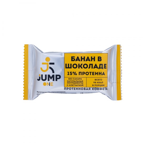 Jump Конфета орехово-фруктовая со вкусом `Банан в шоколаде` 30 г