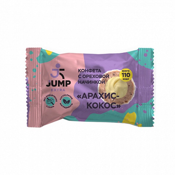 Jump Конфета 'Арахис-кокос' с ореховой начинкой 30 г
