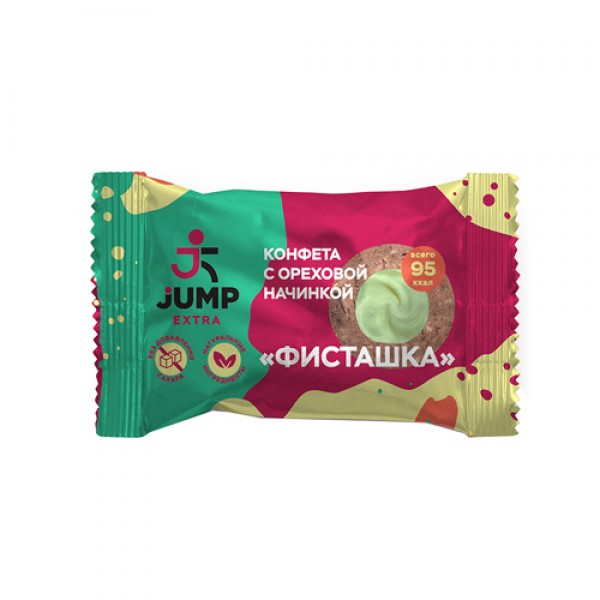 Jump Конфета `Фисташка`, с ореховой начинкой 30 г