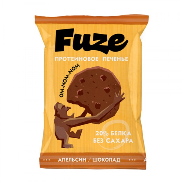 Fuze Печенье `Апельсин-шоколад` 40 г