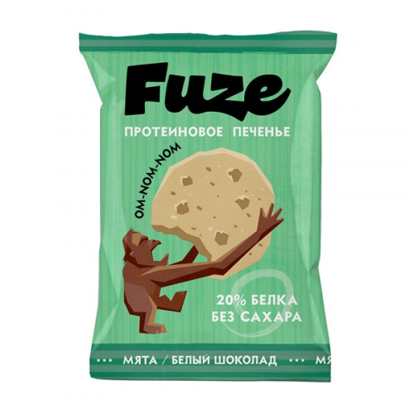 Fuze Печенье `Мята, белый шоколад` 40 г