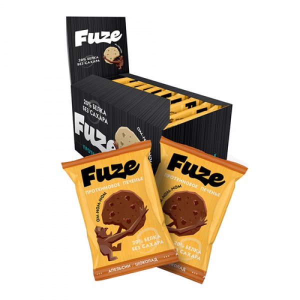 Fuze Печенье бокс `Апельсин-шоколад` 9 шт