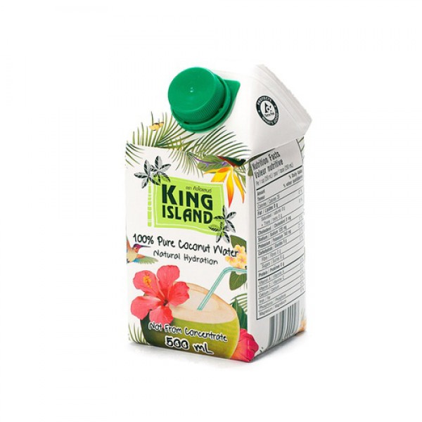 King Island 100% Кокосовая вода без сахара 500 мл...
