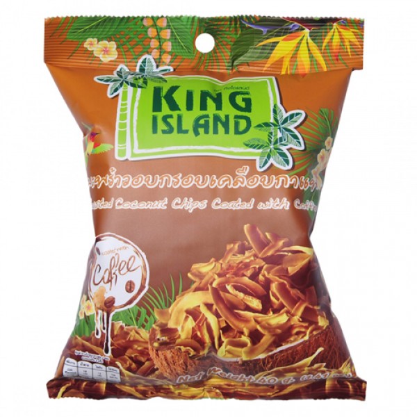 King Island Кокосовые чипсы в кофейной глазури 40 г