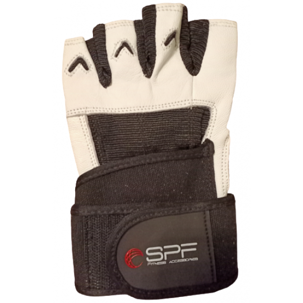 Hunter Sports Перчатки для фитнеса с напульсником HS-2021 Черно-белые XL