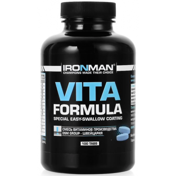 Ironman Мультивитамины Вита формула 100 таблеток...