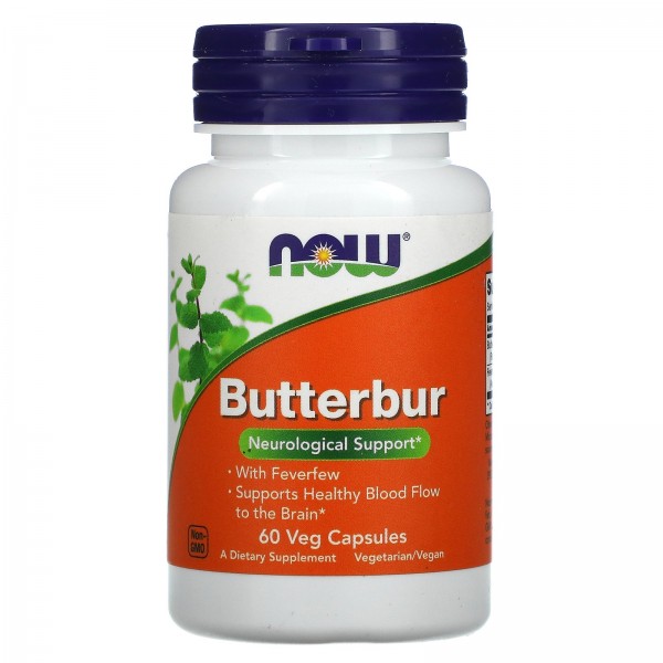 Now Foods Butterbur 60 растительных капсул...