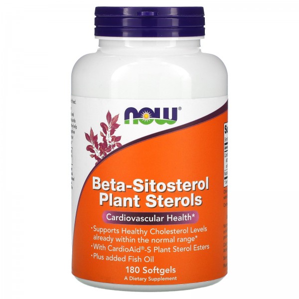 Now Foods Бета-ситостерол растительные стеролы 180...