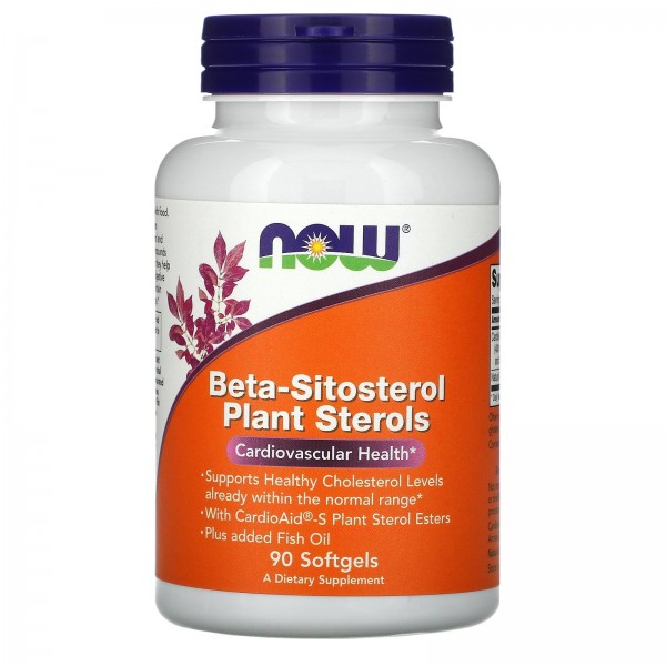 Now Foods Комплекс растительных стеролов содержащих бета-ситостерол 90 мягких таблеток