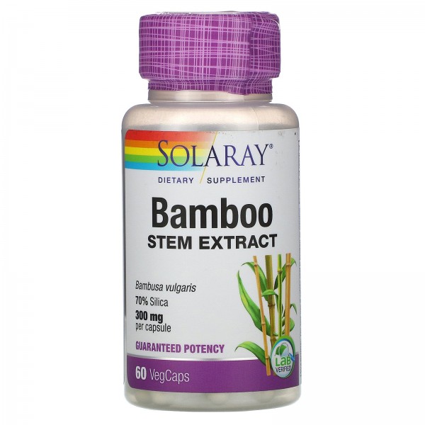Solaray Экстракт стебля бамбука 300 мг 60 капсул...