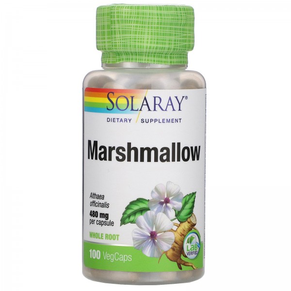 Solaray Marshmallow корень Алтея 480 мг 100 капсул...
