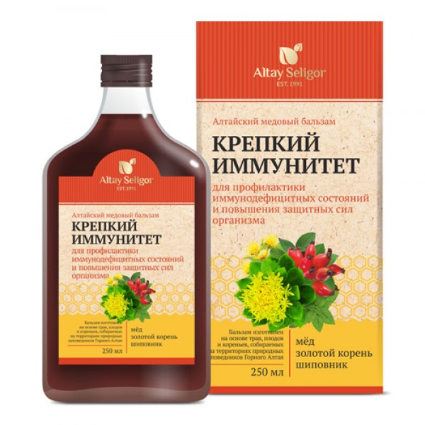 Altay Seligor Алтайский медовый бальзам `Крепкий иммунитет` 250 мл