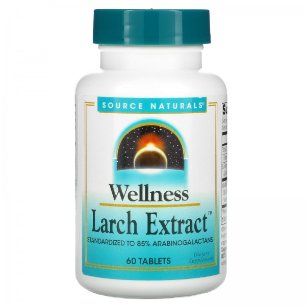 Source Naturals Wellness Экстракт лиственницы 60 таблеток