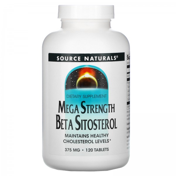Source Naturals Бета-ситостерол 375 мг 120 таблеток