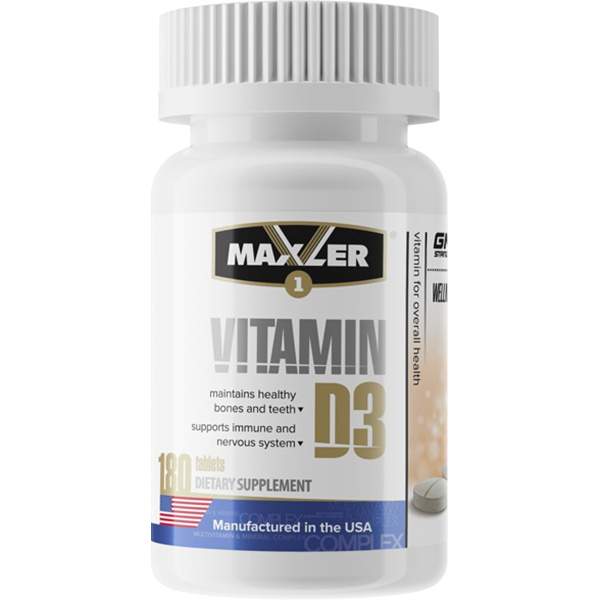 Maxler Витамин D3 1200 МЕ 180 таблеток...
