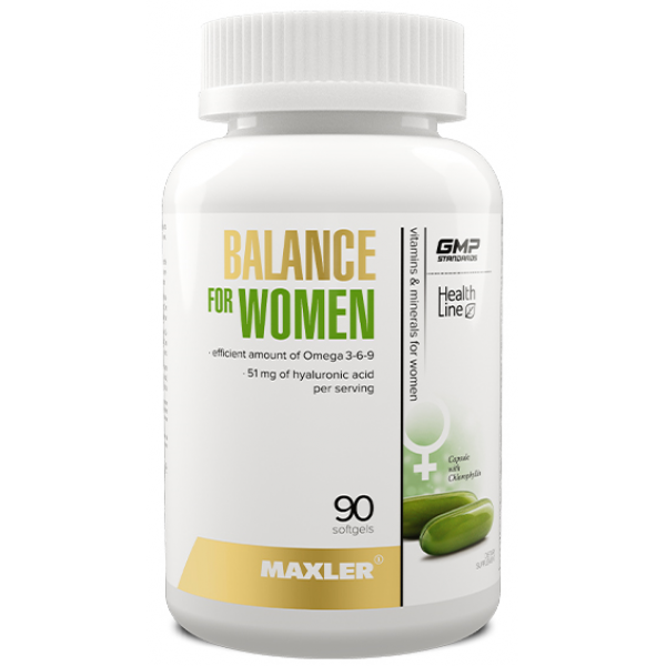 Maxler Женские витамины Balance for Women 90 софтг...