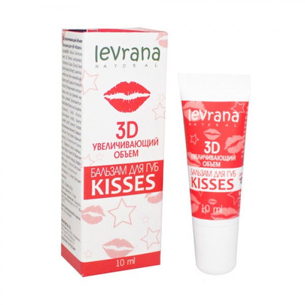 Levrana Бальзам для губ 3D `Kisses`, увеличивающий...
