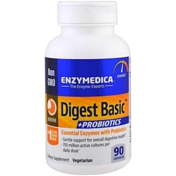 Enzymedica Digest Basic с пробиотиками 90 капсул...