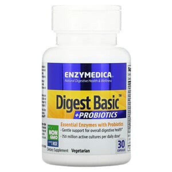 Enzymedica Digest Basic с пробиотиками 30 капсул...