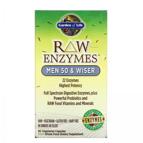 Garden of Life RAW Enzymes ферменты для мужчин ста...
