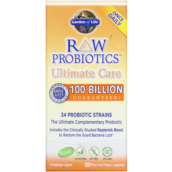 Garden of Life RAW Probiotics Ultimate Care 30 вегетарианских капсул