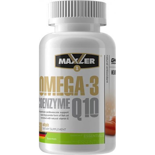 Maxler Омега-3 Коэнзим Q10 1000 мг/100 мг 60 софтг...