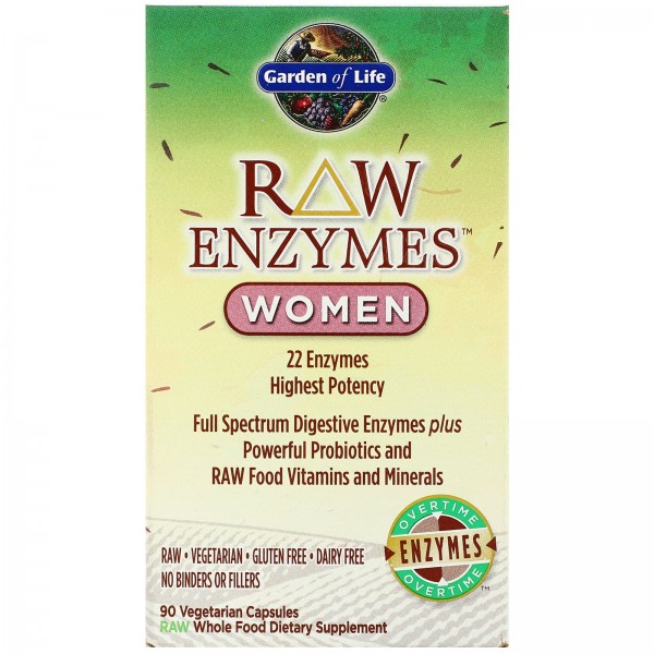 Garden of Life Ферменты RAW Enzymes для женщин 90 ...