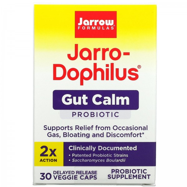Jarrow Formulas Jarro-Dophilus Gut Calm 30 Delayed Release Veggie Caps