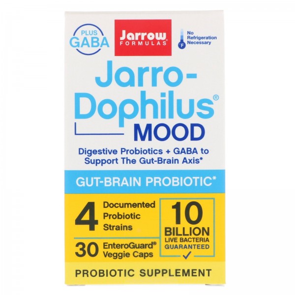 Jarrow Formulas Jarro-Dophilus Mood 10 Billion 30 EnteroGuard Veggie Caps