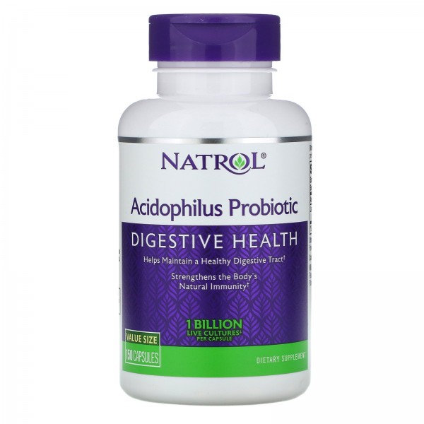 Natrol Пробиотик Acidophilus  1 млрд. 150 капсул