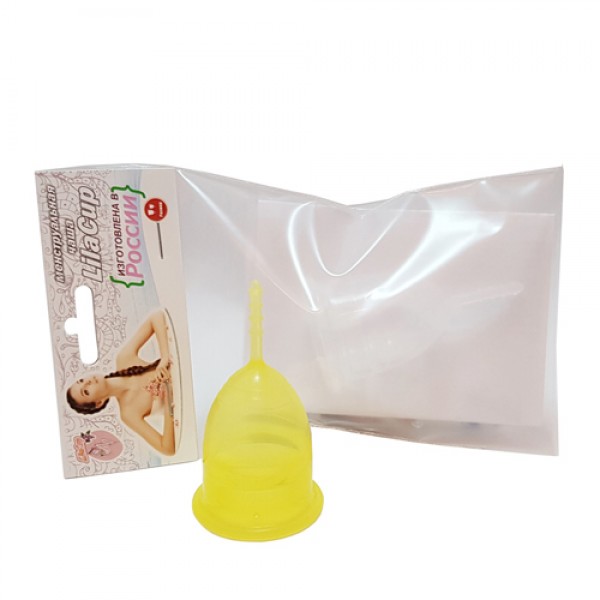 LilaCup Чаша менструальная 'Практик', желтая S 20 мл