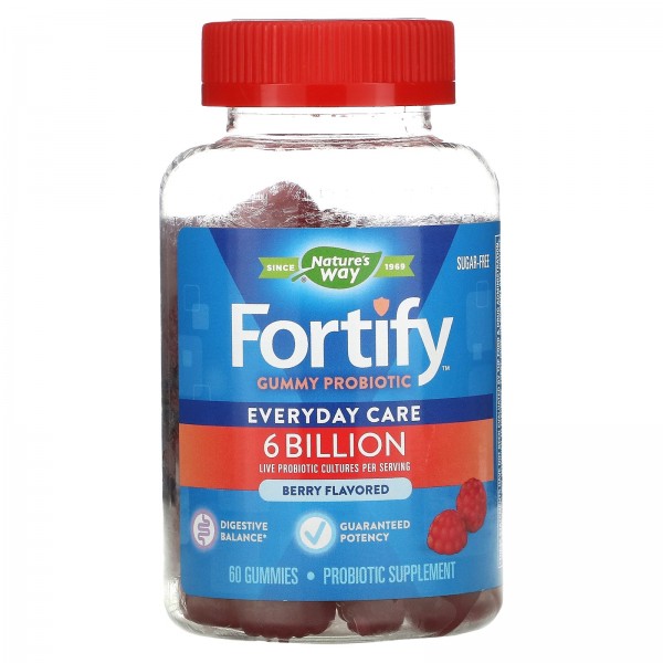 Nature's Way Fortify Gummy Probiotic Sugar-Free Be...