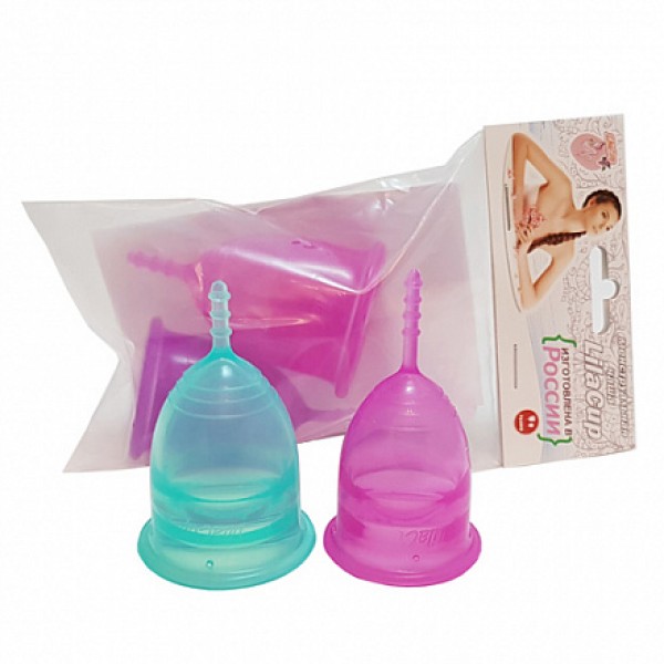 LilaCup Набор менструальных чаш, размеры S и L 2 шт