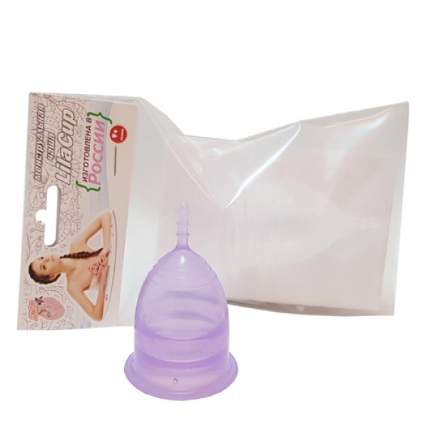 LilaCup Чаша менструальная 'Практик', сиреневая M 22 мл