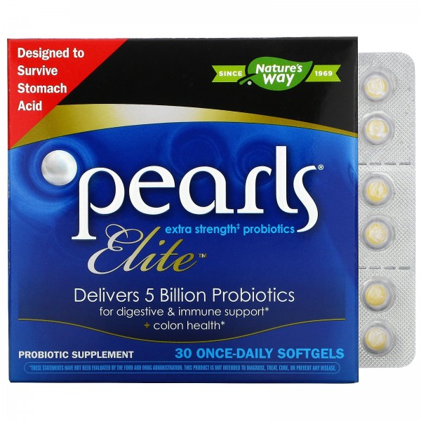 Nature's Way Пробиотик Pearls Elite 30 капсул...