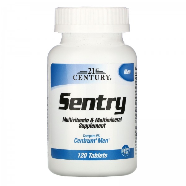 21st Century Sentry для мужчин добавка с комплексом витаминов и микроэлементов 120 таблеток
